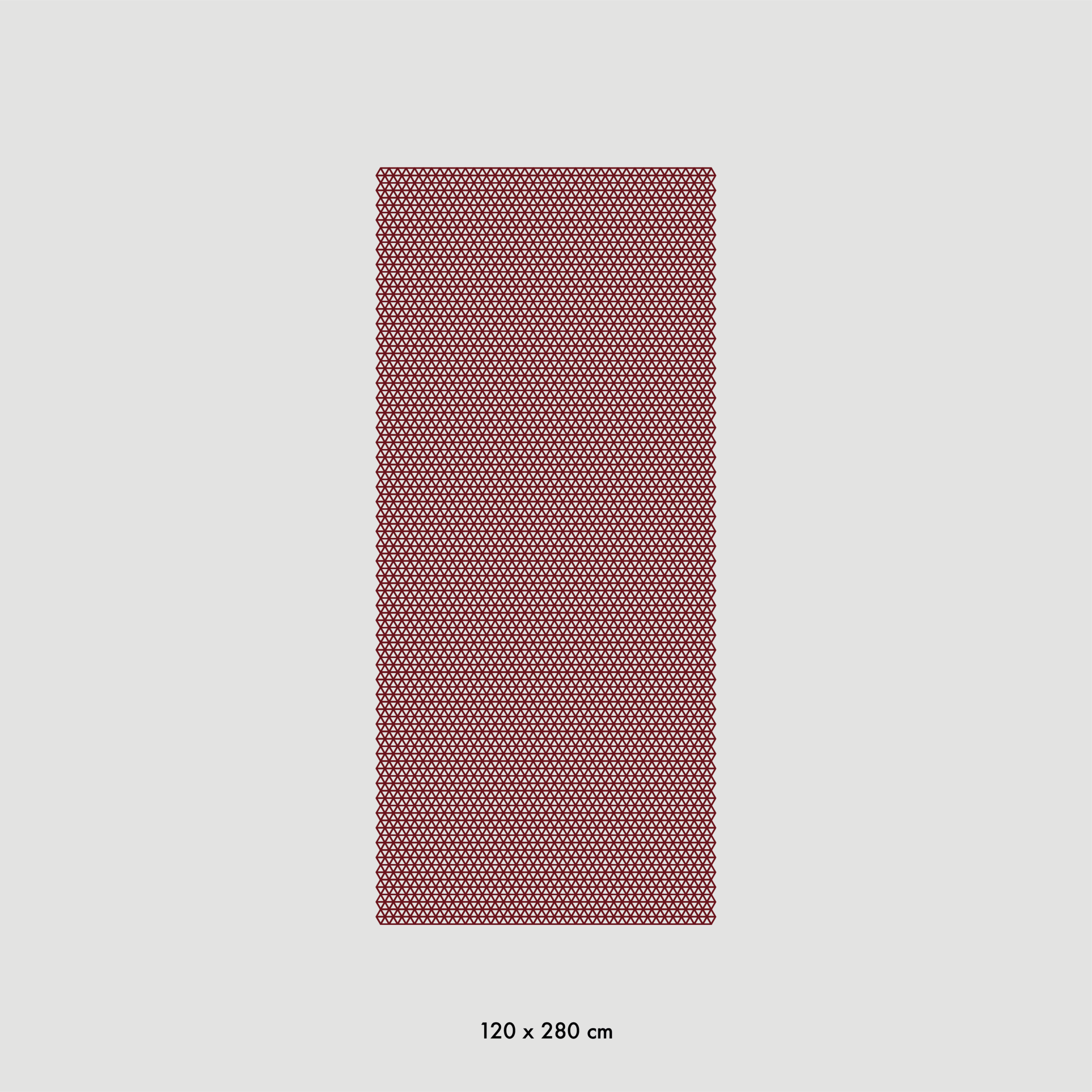 Triangle bordeaux - 4 sizes 