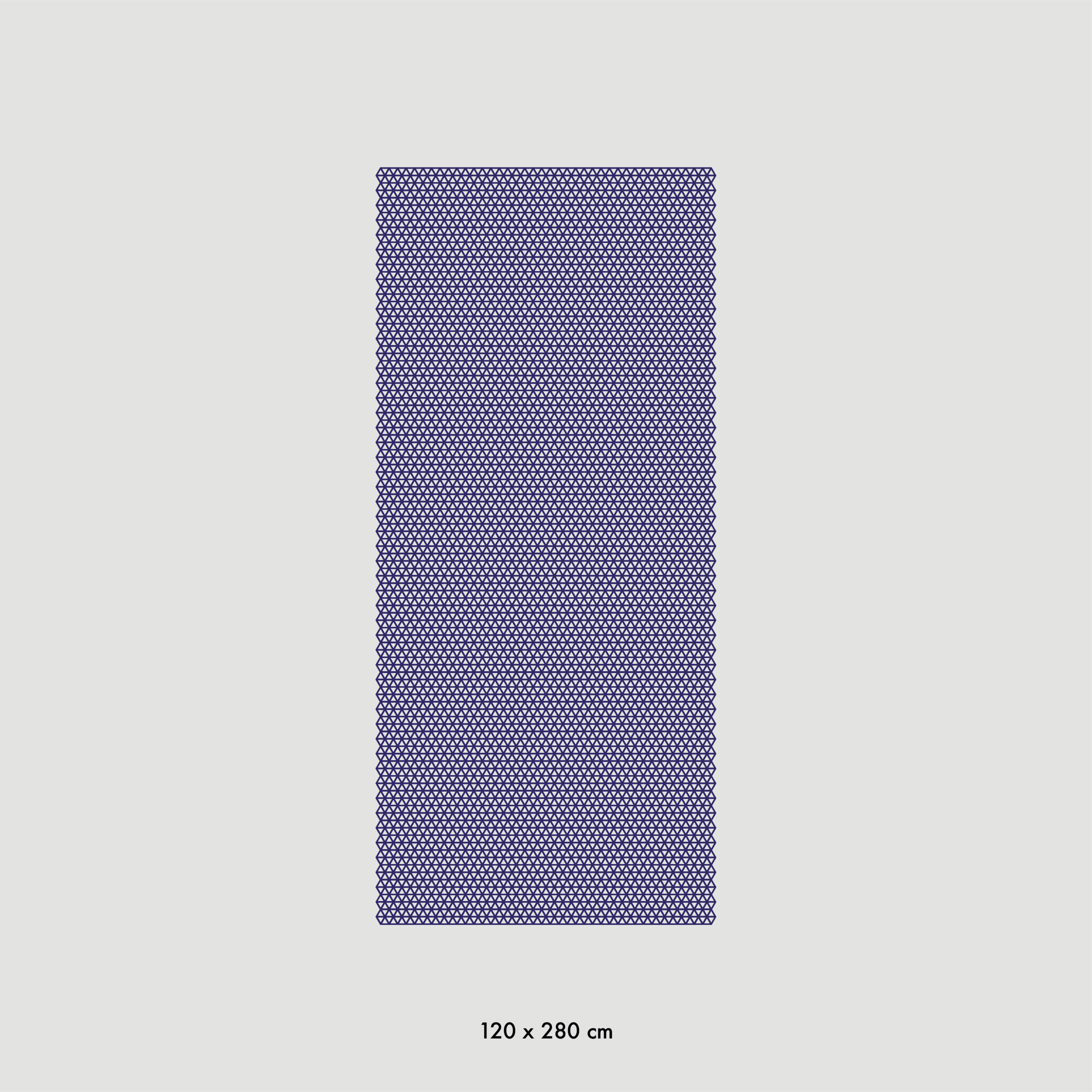 Triangle indigo - 4 sizes 